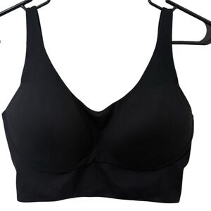 Victoria’s Secret On Point Sports Bra Black Strappy Back 34DD High Support